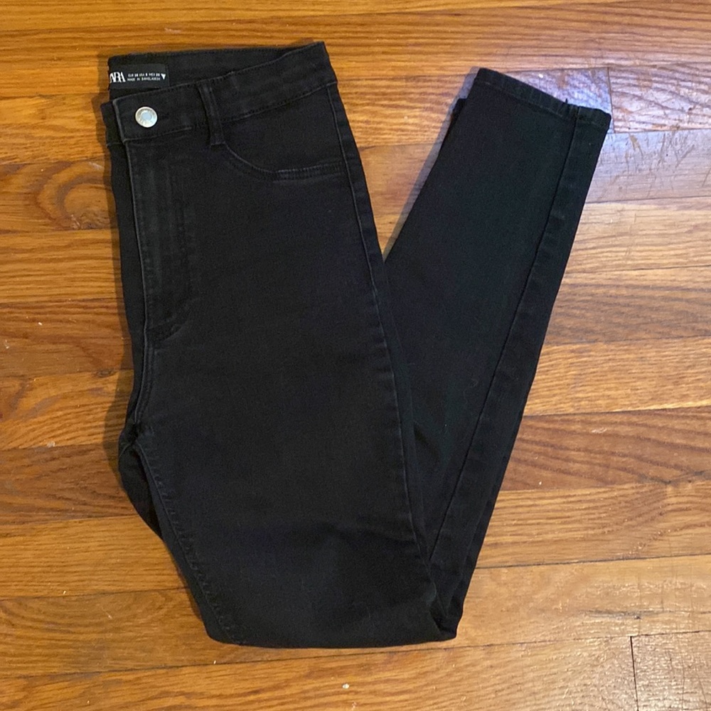 Zara High Rise Cigarette Pants